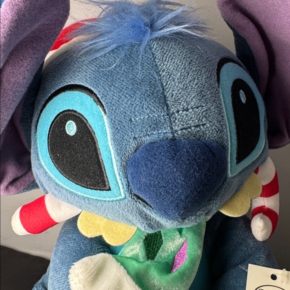 Disney Store Holiday Christmas Santa Stitch Plush Stuffed 11 Inch NWT - Picture 7 of 8